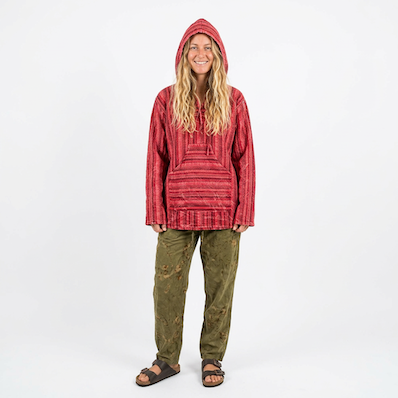 Cotton Stripey Hood Jackets (M-XXL)